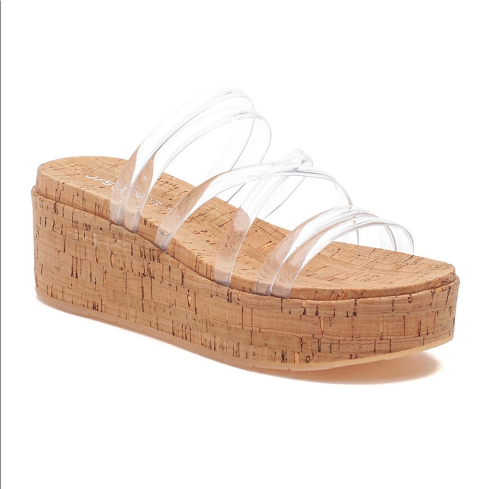 JSlides Quary Cork Platform sandals